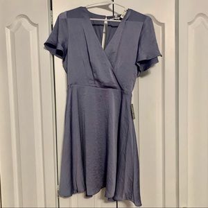 NWT express lilac satin mini dress